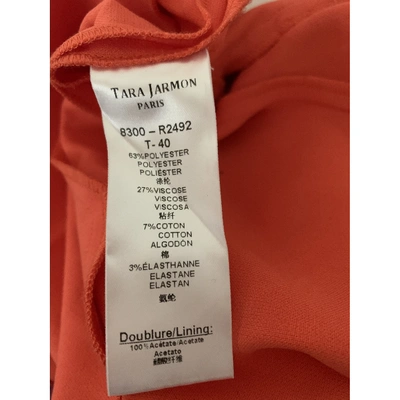 Pre-owned Tara Jarmon Mid-length Dress In Orange