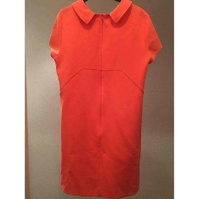 Pre-owned Tara Jarmon Mid-length Dress In Orange