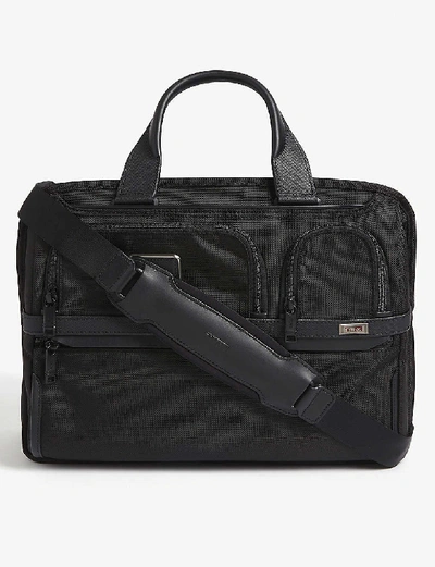 Shop Tumi Alpha Nylon Laptop Briefcase In Black