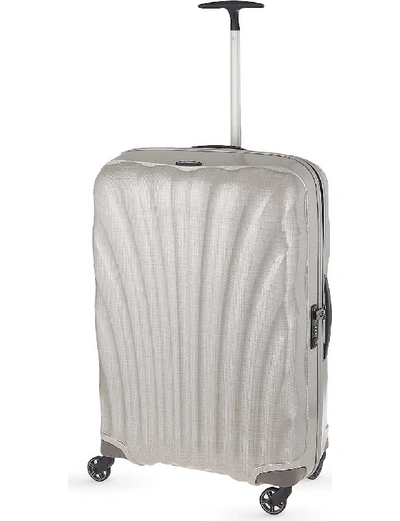 Shop Samsonite Cosmolite Four-wheel Suitcase 75cm In Pearl
