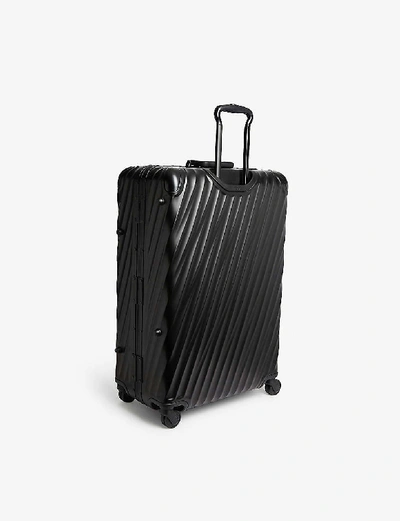 Shop Tumi Extended Trip 19 Degree Aluminium Suitcase In Matte Black