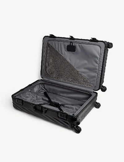 Shop Tumi Extended Trip 19 Degree Aluminium Suitcase In Matte Black