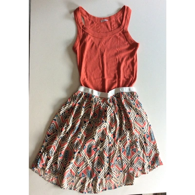 Pre-owned American Vintage Mini Skirt In Orange