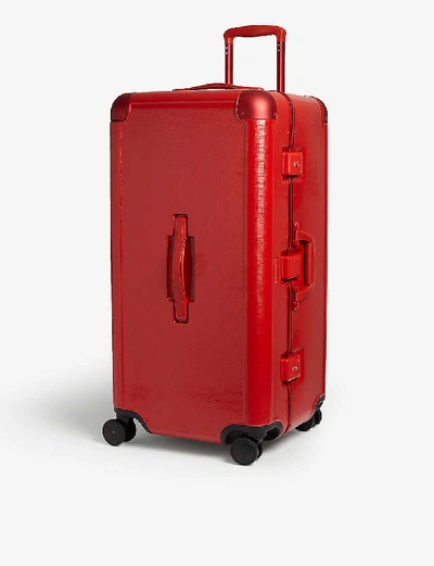 Shop Calpak Jen Atkin X  Four-wheel Trunk 78cm In Red