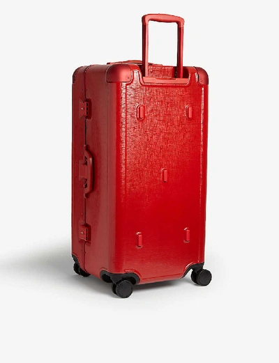 Shop Calpak Jen Atkin X  Four-wheel Trunk 78cm In Red