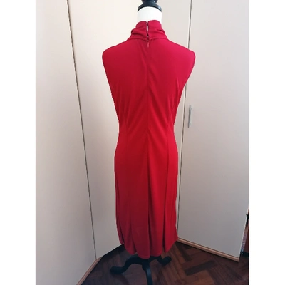 Pre-owned Trussardi Mid-length Dress In Red