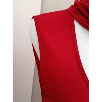 Pre-owned Trussardi Mid-length Dress In Red