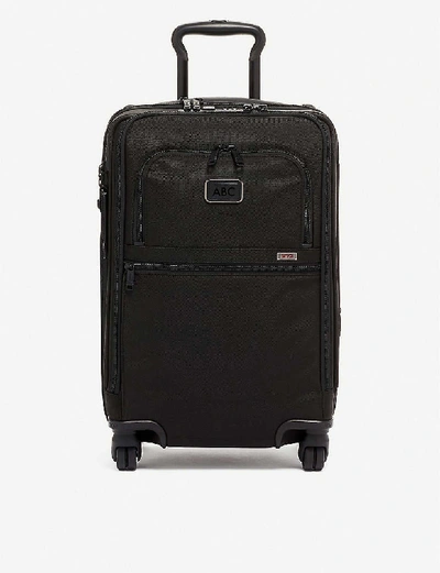 Shop Tumi Alpha 3 Carry-on Four Wheel Suitcase In Black