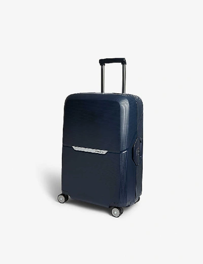 Shop Samsonite Magnum Four-wheel Suitcase 69cm In Dark Blue