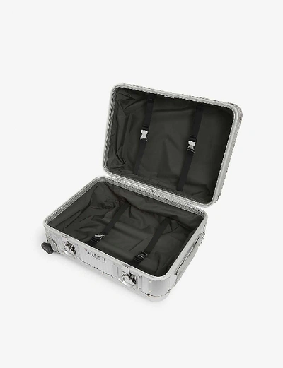 Shop Fpm - Fabbrica Pelletterie Milano Bank S Spinner 55 Aluminium Suitcase In Moonlight Silver