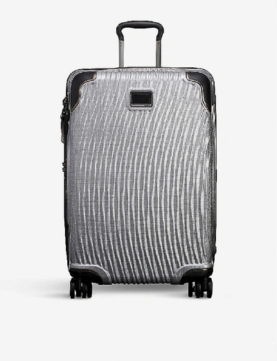 Shop Tumi Short Trip 19 Degree Packing Four-wheel Suitcase 68cm In Silver