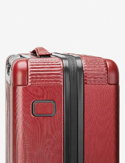 Shop Montblanc My4810 Trolley Pocket Cabin Bag In Red