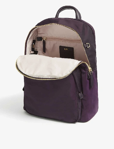 Shop Tumi Dori Nylon Backpack In Blackberry