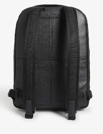 Shop Tumi Bradner Grained Leather Backpack In Black