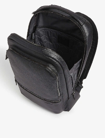 Shop Tumi Bradner Grained Leather Backpack In Black