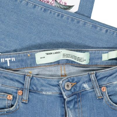 Pre-owned Off-white Slim Jeans In Blue