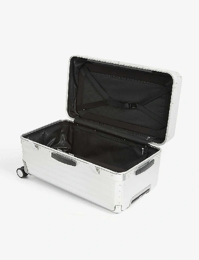 Samsonite Lite-box Alu Spinner Four-wheel Suitcase 74cm In Aluminium
