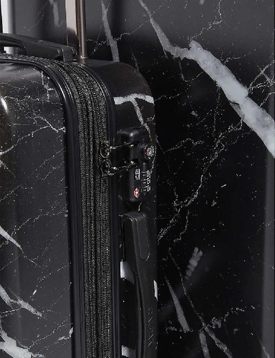 Shop Calpak Astyll Four-wheel Suitcases Set Of Two In Midnight Marble