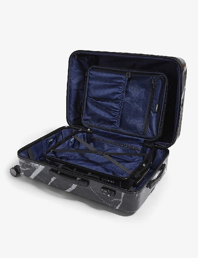 Shop Calpak Astyll Four-wheel Suitcases Set Of Two In Midnight Marble