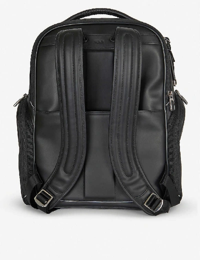 Shop Tumi Barker Woven And Leather Backpack In Black