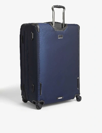 Shop Tumi Arrivé Continental Dual Access Four-wheel Suitcase 56cm In Navy