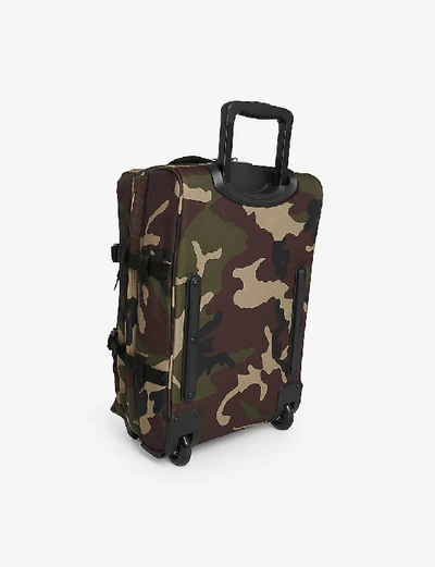 Shop Eastpak X Smiley Camo-print Woven Suitcase 51cm