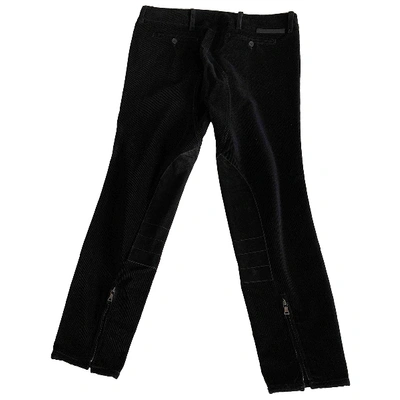 Pre-owned Prada Large Pants In Black