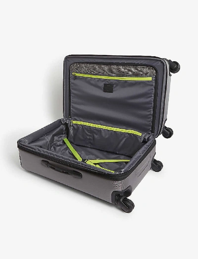 Shop Tumi Merge Four-wheeled Hold Suitcase 66cm In Grey/bright Lime