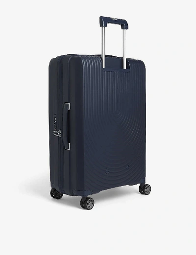 Shop Samsonite Hi-fi Spinner Expandable Suitcase 68cm In Dark Blue