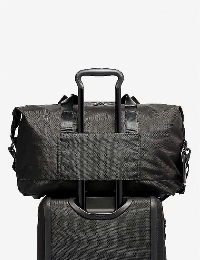 Shop Tumi Black Double Expansion Travel Satchel