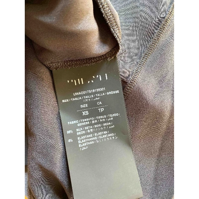 Pre-owned Ben Taverniti Unravel Project Grey Silk  Top