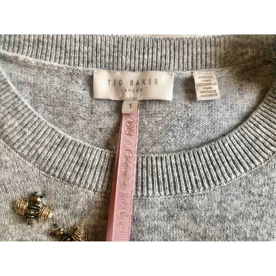 Pre-owned Ted Baker Wool Jumper In Grey