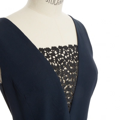 Pre-owned Peter Pilotto Navy Viscose Top