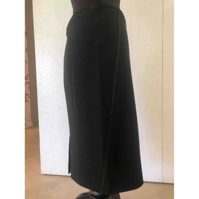 Pre-owned Donna Karan Mid-length Skirt In Black