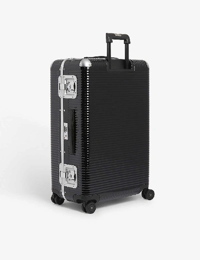 Shop Fpm - Fabbrica Pelletterie Milano Bank Light Spinner 76 Suitcase In Licorice Black