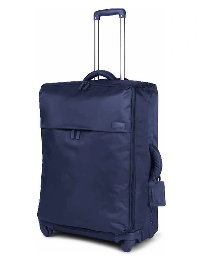 Shop Lipault Originale Plume Luggage 4 Wheels 72cm In Blue