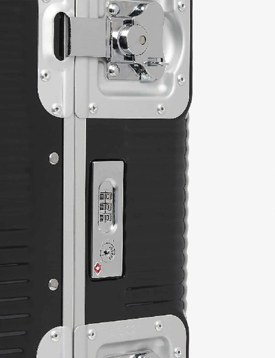 Shop Fpm - Fabbrica Pelletterie Milano Bank Light Spinner 55 Suitcase In Licorice+black