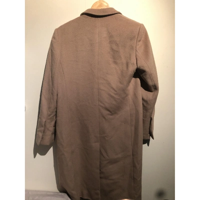 Pre-owned Gucci Cashmere Trench Coat In Brown