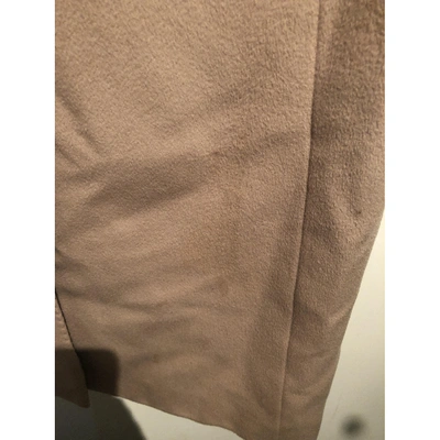 Pre-owned Gucci Cashmere Trench Coat In Brown