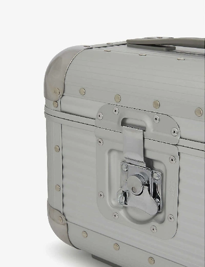 Shop Fpm - Fabbrica Pelletterie Milano Bank Cabin Suitcase Handle In Moonlight Silver