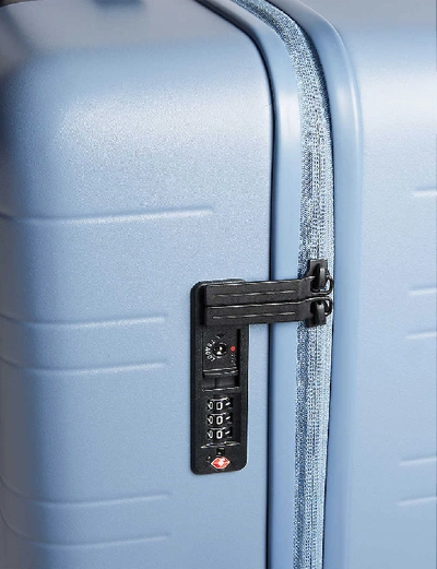 Shop Horizn Studios H7 Four-wheel Suitcase 77cm In Blue Vega