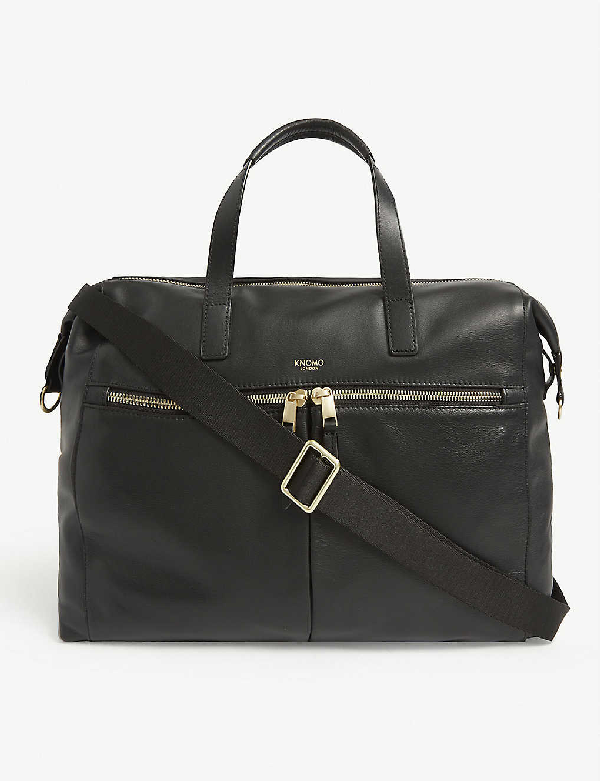 knomo leather laptop bag