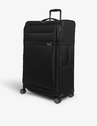 Shop Samsonite Airea Spinner Soft Case 4 Wheel Cabin Suitcase 78cm In Black