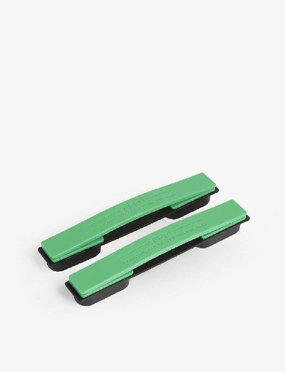 Shop Fpm - Fabbrica Pelletterie Milano Bank Cabin Suitcase Handle In Screaming Green