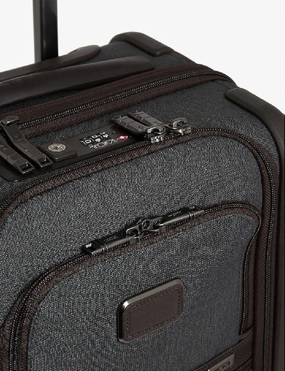 Shop Tumi Alpha 3 International Dual-access Carry-on Suitcase 56cm In Anthracite