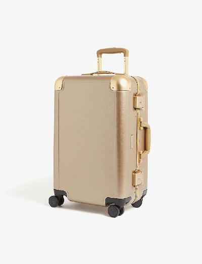 Shop Calpak Jen Atkin X  Four-wheel Cabin Suitcase 56cm In Gold