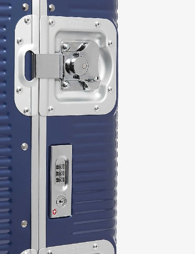 Shop Fpm - Fabbrica Pelletterie Milano Bank Light Spinner 55 Suitcase In Indigo Blue