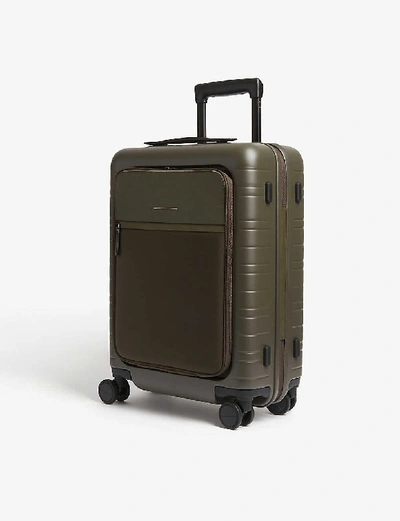 Shop Horizn Studios M5 Cabin Trolley Suitcase 55cm In Dark Olive