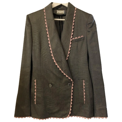 Pre-owned Alexis Mabille Suit Jacket In Grey