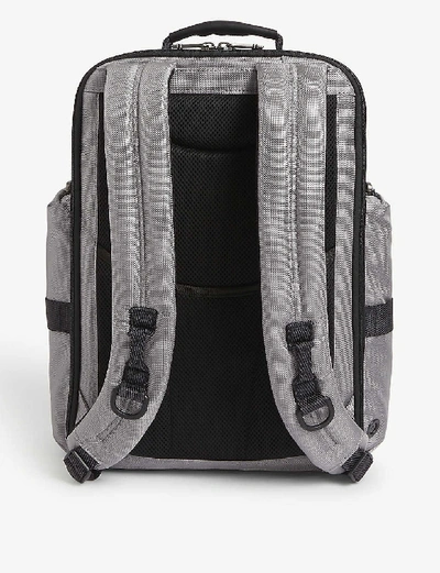 Shop Tumi Sheppard Deluxe Brief Nylon Backpack In Grey/bright Lime